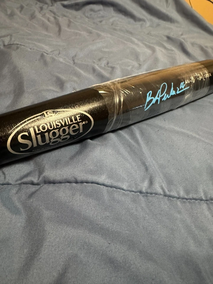 BLAKE PERKINS Signed Louisville Slugger Black Bat (JSA)  Milwaukee Brewers - Image 4 of 4