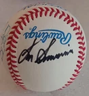 Lon Simmons Signed Baseball Auto San Francisco Giants 49ers Ball Niners