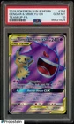 2019 Pokemon S & M Team Up FA #164 Gengar & Mimikyu Gx PSA 10 GEM MINT