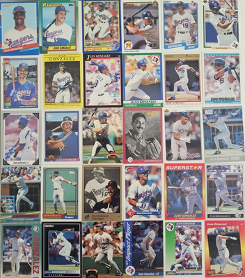 #ad Juan Gonzalez 280 card lot Inserts Premiums amp; Oddballs. NO DUPLICATES $125.00