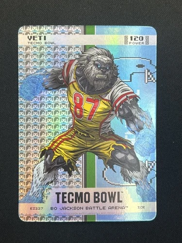 Bo Jackson Battle Arena Tecmo Bowl - Yeti Endzone Ice Foil Travis Kelce
