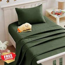 Yvrcen Toddler Sheets Olive Green