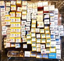 Lot of 119 Vintage Projector Bulbs Sylvania GE Wiko Norcelco AVES USHIO