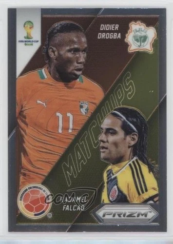 2014 Panini Prizm World Cup Matchups vs Didier Drogba Radamel Falcao #5