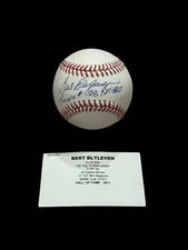 Bert Blyleven Signed HOF Baseball Twins #28 Retired TRISTAR COA Autograph LE /6