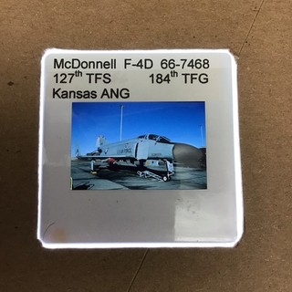 35mm SLIDE McDonnell F 4D Phantom 127TFS 184TFG Kansas ANG F4D256
