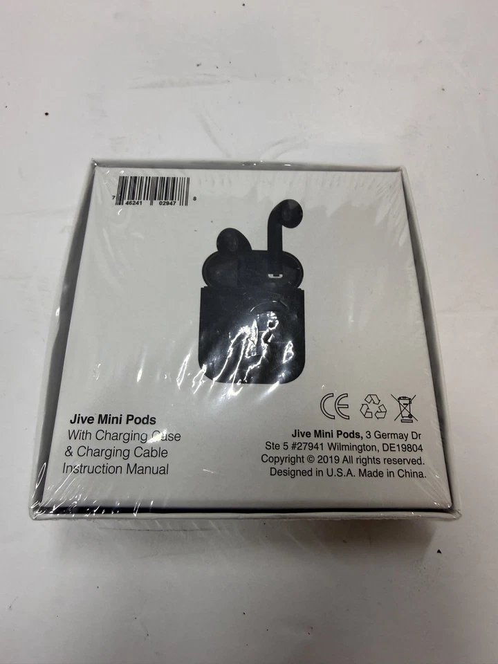 Jive Mini Pods Black Wireless New Ear Buds Earphones With Case & Charging Cable - Image 3 of 3