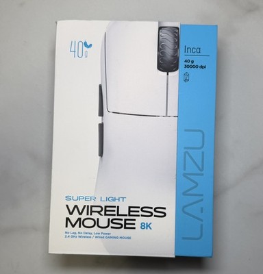 Lamzu Inca Gaming Mouse, 8K Polling Rate, Optical Switches, TTC Encoder, Paw3950