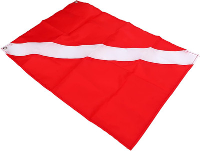 Tauchflagge Scuba, Freediving Diver Down Boat Tauchen Speerfischen 50x35cm Recht