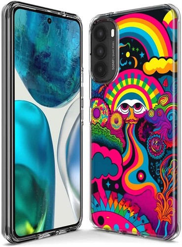 Case for Motorola Moto G Stylus 5G 2023 Neon Rainbow Psychedelic Night Walk - Picture 3 of 6