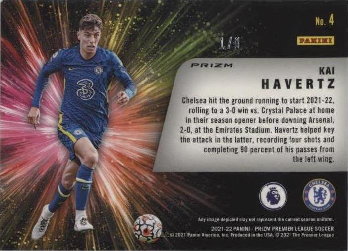2021-22 Panini Prizm Premier League Kai Havertz #4 for sale 2021-22 Panini Prizm Premier League Kai Havertz #4 for sale
