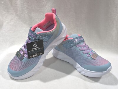 s-l400.jpg Skechers® S Lights Flicker Flash Girls\' Light-Up Shoes blue/multi Sz 2 Sneakers main image 0