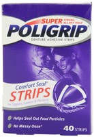 Super Poligrip Comfort Seal Denture Adhesive Strips - 40 Strips on sale Super Poligrip Comfort Seal Denture Adhesive Strips - 40 Strips on sale