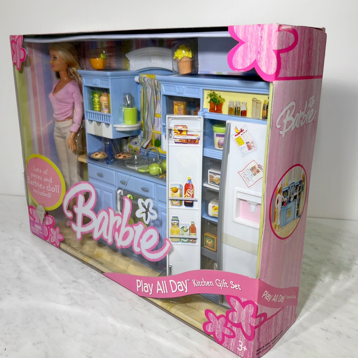 バービービンテージ☆ Barbie Mattel キッチンセット 1995年 NEW Vintage Barbie “Play All Day” Kitchen Set Vintage 2005
