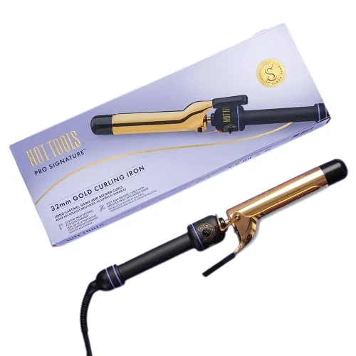 Hot Tools Pro Signature Gold Curling Iron 32 mm Gold-Platted Barrels  HTIR1576UKE | eBay