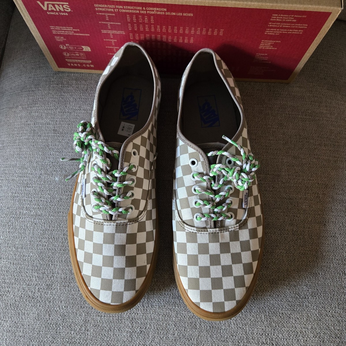 Vans Authentic Men 13 Classic Checkerboard Moon Rock New