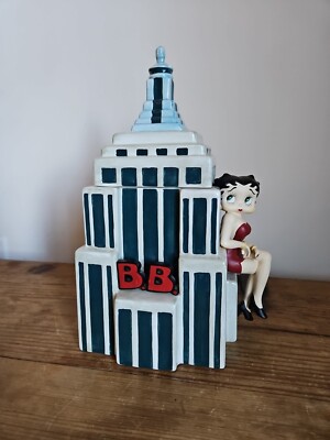 Vintage Vandor Betty Boop Skyscraper Building Ceramic Cookie Jar