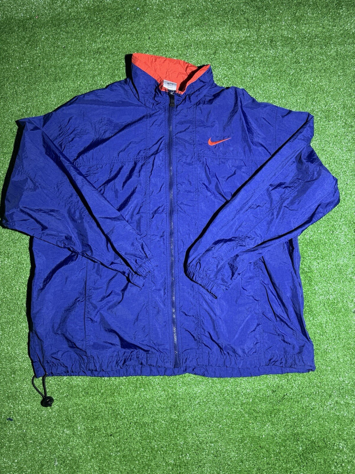 Vintage 90s Nike Windbreaker Jacket Blue Red Color block
