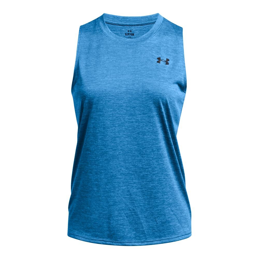 (取寄) アンダーアーマー レディース テック タンク ツイスト Under Armour women Tech Tank Twist Viral Blue/Brilliant Blue/Black Women's Under Armour Tech Tank Twist | Zappos.com