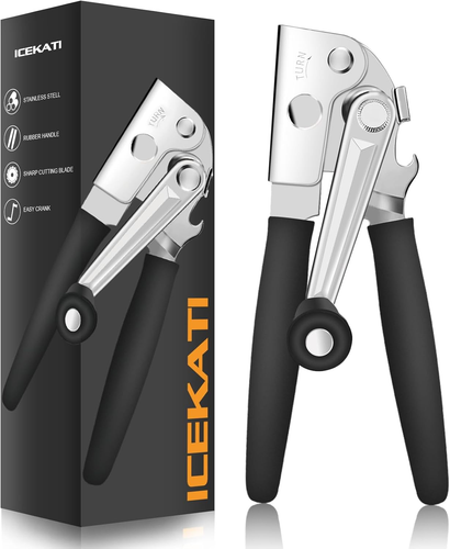 Commercial Can Opener, Can Opener Manual Heavy Duty Easy for Big Cans with Magn - 第 1/12 張圖片