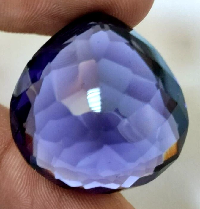 Large Violet Amethyst 77.85 Ct. Pear Cut Faceted Loose Gemstone Gift for Women - Image 4 of 4