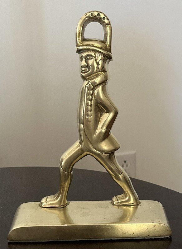 Vintage  Brass Hessian Soldier doorstop Or Bookend