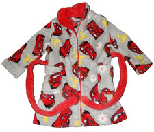 4H !WOW! LN 12-18M Disney Pixar CARS 3 Plush Bath robe With Pockets & Tie
