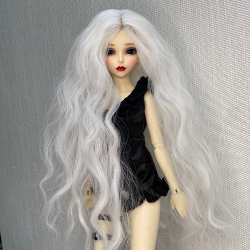 New White Wave long hair Wig For 1/4 BJD Doll FBE012 - Picture 7 of 7