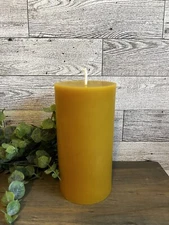 Pure Beeswax (bees wax)  - 3" x 6" cylinder pillar candle