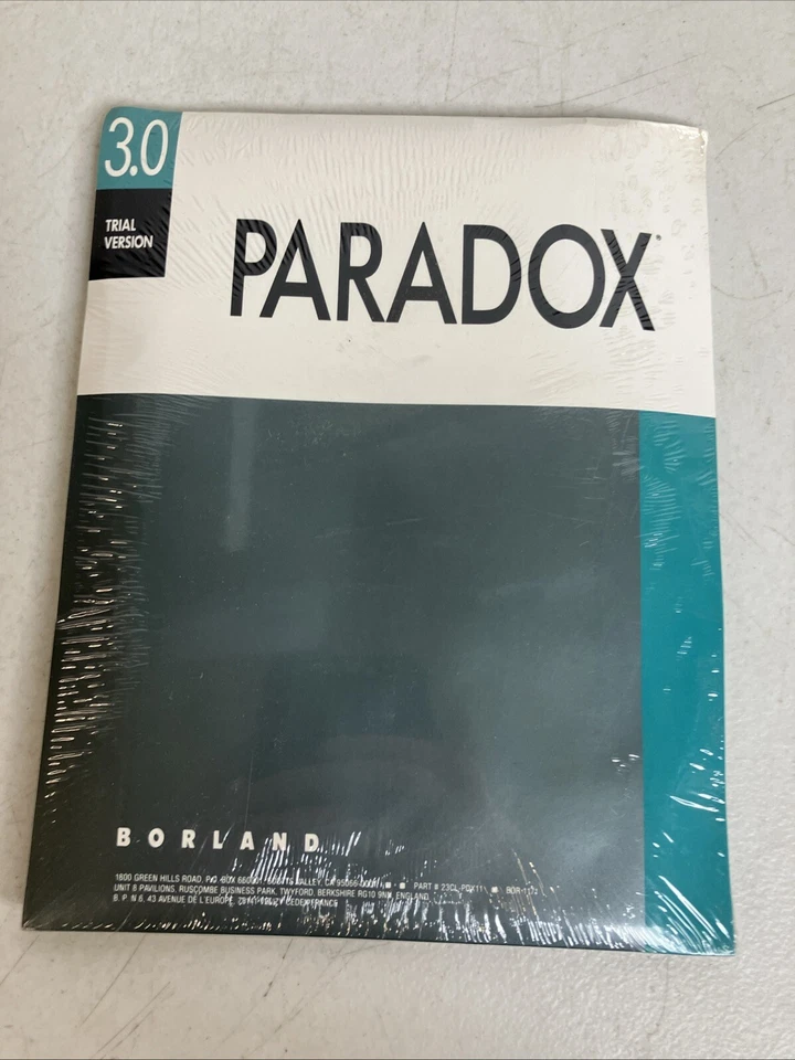 Borland Paradox Engine 3.0 1992 - Trial Version- DOS/Windows New Sealed - Image 3 of 4