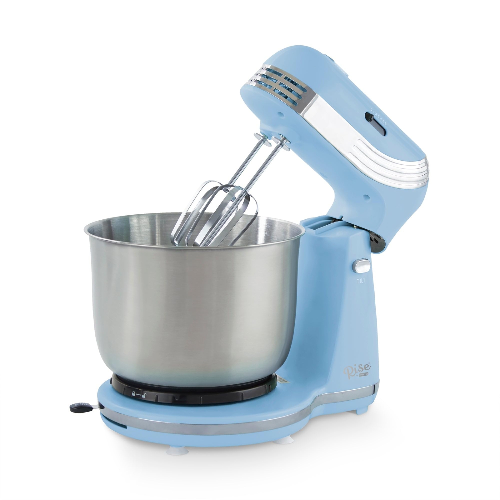 Dash Aqua Sky 6-Speed 3 QT Stand Mixer for Baking & More