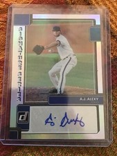 2022 Panini Donruss - Signature Series #SS-AA A.J. Alexy (AU, RC)