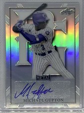 2021 LEAF PERFECT GAME METAL SILVER REFRACTOR MICHAEL GUPTON AUTO
