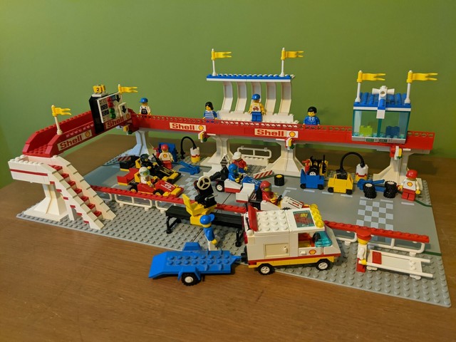 vintage lego shell gas station