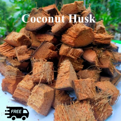 Coconut Husk Dry Chips Natural Dry Organic Orchid Media Growing Ceylon