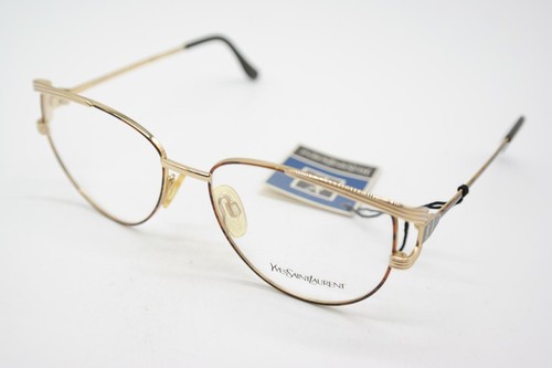 Vintage Brille YVES SAINT LAURENT 4003 Y106 Gold Schwarz Mehrfarbig Oval - Bild 3 von 6