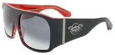 NEW Black Flys Sunglasses FLY AMBASSADOR MATTE BLACK / RED GRADIENT SMOKE LENS
