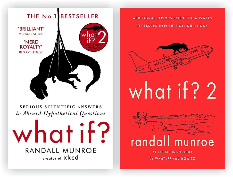 2 Books Set by Randall Munroe What If Serious Scientific Answers ,What If 2 Adn
