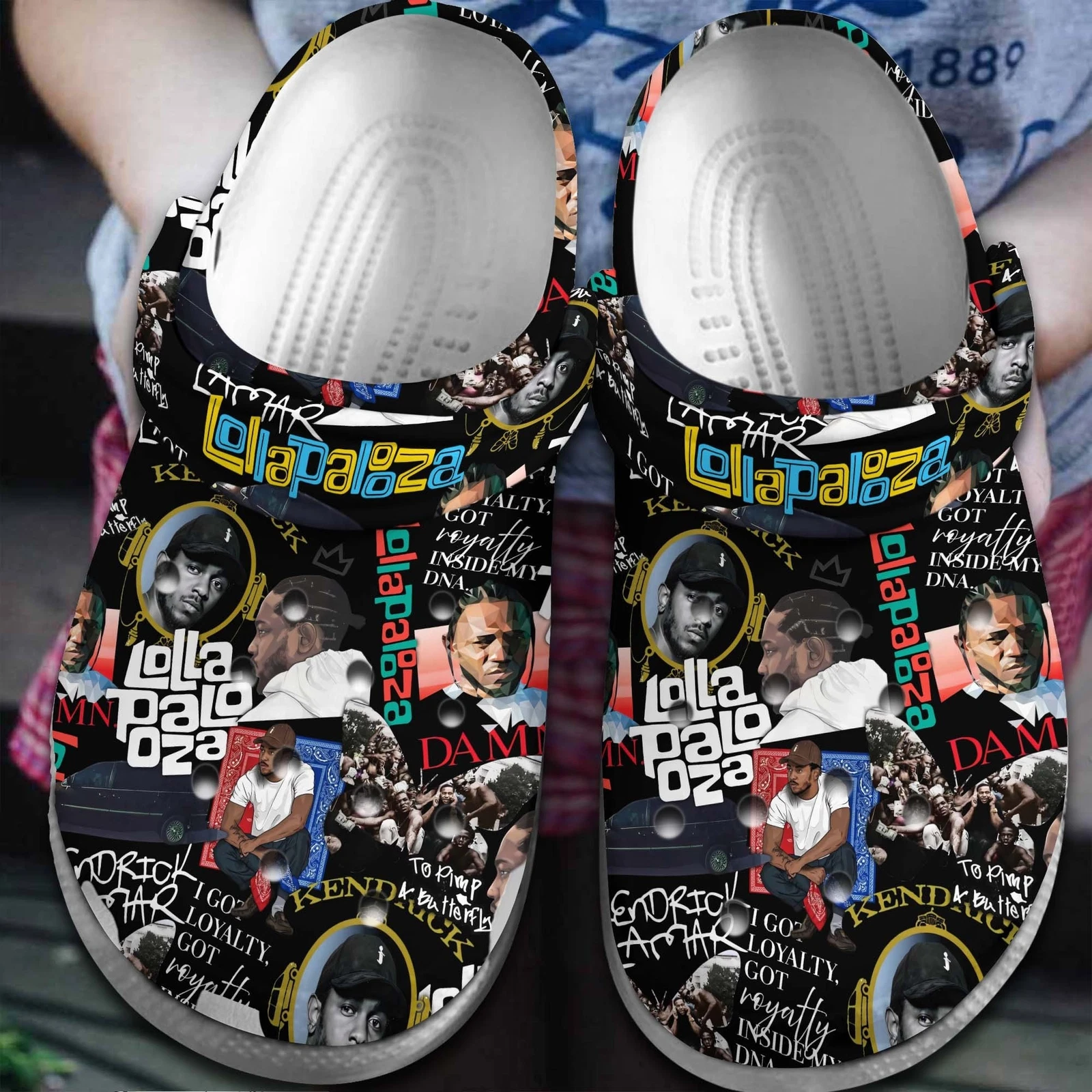 Durable Black Slippers Kendrick Lamar Clogs