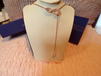 NIB Swarovski Infinity Y Necklace 