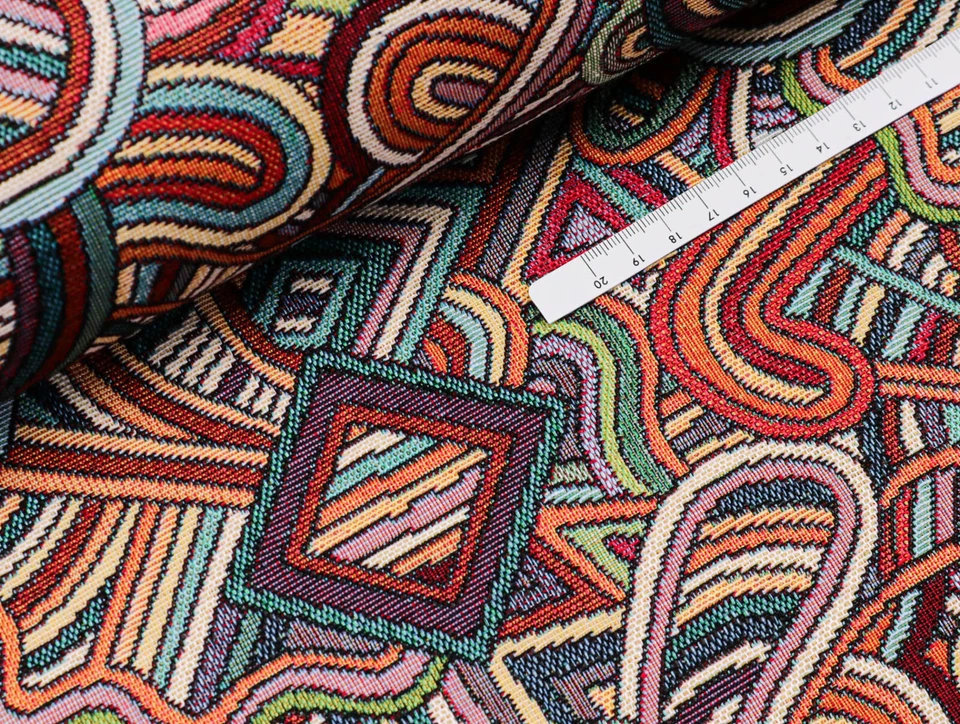 GOBELIN Stoff Dekostoff Taschenstoff Kissen Polster BUNT ABSTRAKT EUR 21,98/m - Bild 2 von 2