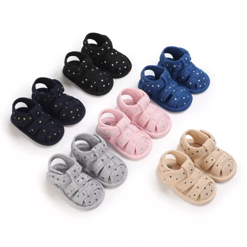 Newborn Baby Boy Girl Crib Shoes Infant Child Cotton Soft Sole
