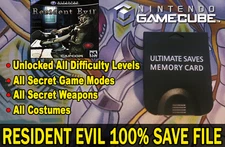 Resident Evil 100% Ṥave Gamecube Memory Card! (NO GAME)