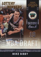 2009-10 Playoff Contenders Lottery Winners Gold #29 Mike Bibby Card /100  