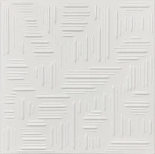 GLUE UP Labyrinth R15W 20x20 TIN LOOK FAUX CEILING TILES WHITE WASHED GOLD