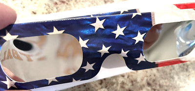 15 Solar Eclipse ISO Sunglasses USA SUN MOON RED WHITE BLUE & PRIORITY SHIPPING