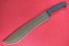 Busse Combat BG Basic Bolo 13 .195" Brown SR101 Blade, Black Resiprene C Handle