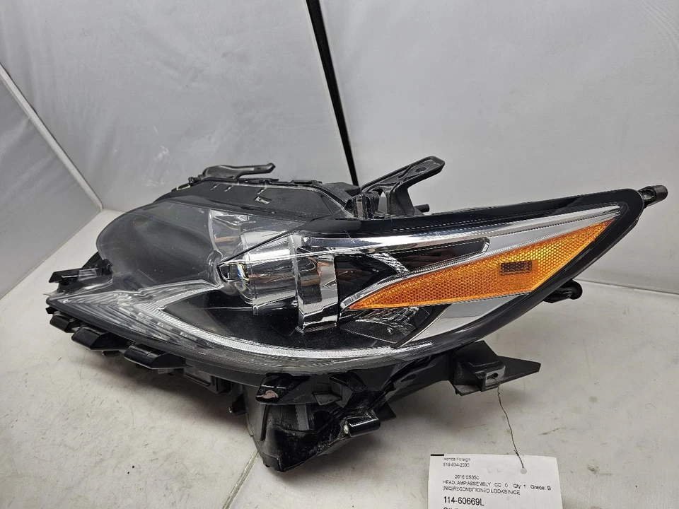 2016-2018 LEXUS ES350/ES300H HALOGEN HIGH BEAM LEFT / DRIVER HEADLIGHT - Image 3 of 4