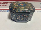 Vintage George W. Horner & Co Sweets Floral Flower Hinged Tin Box  - England