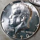 1970 D Kennedy Half Dollar 40% Silver from Unc Set GEM BU NICE!!